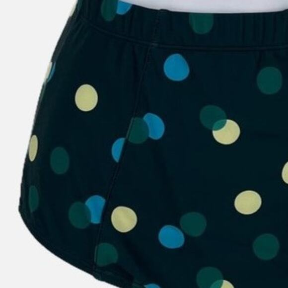Bikini Bottom High Waist with Polka dots in Blue Green Bottom Only Size Medium - Picture 3 of 8
